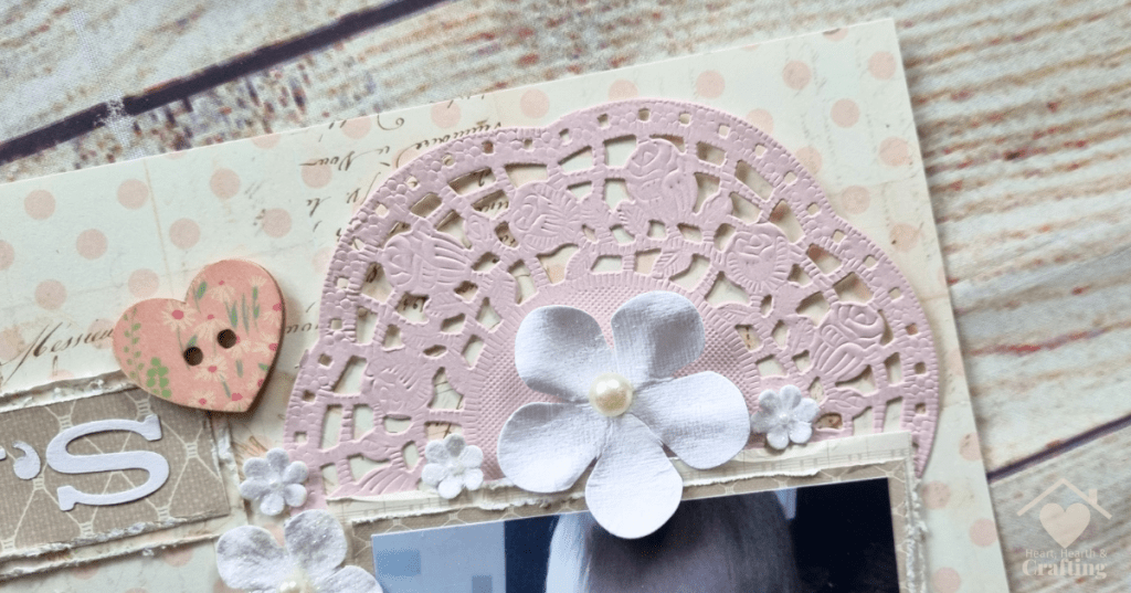 Vintage Baby Scrapbook Layout Inspiration