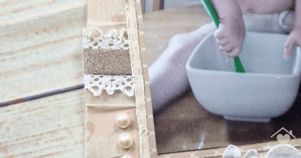 Vintage Baby Scrapbook Layout Inspiration