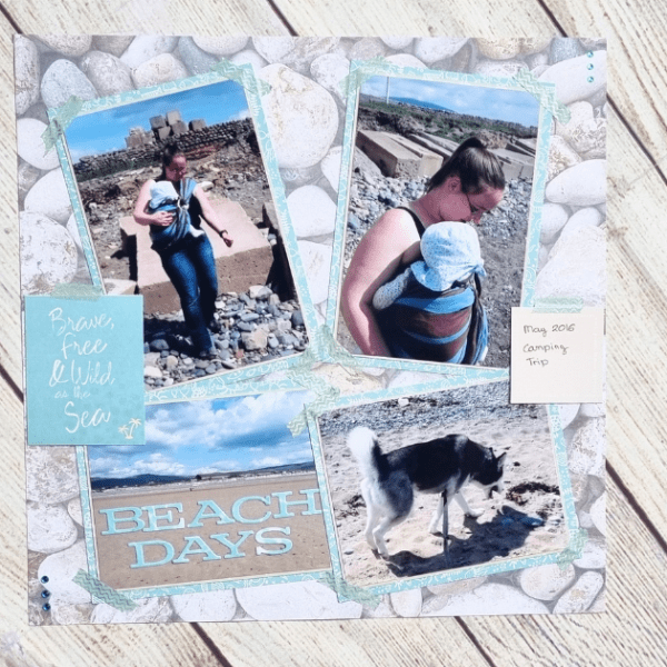 How to Make a Beach Themed Scrapbook&nbsp;Page