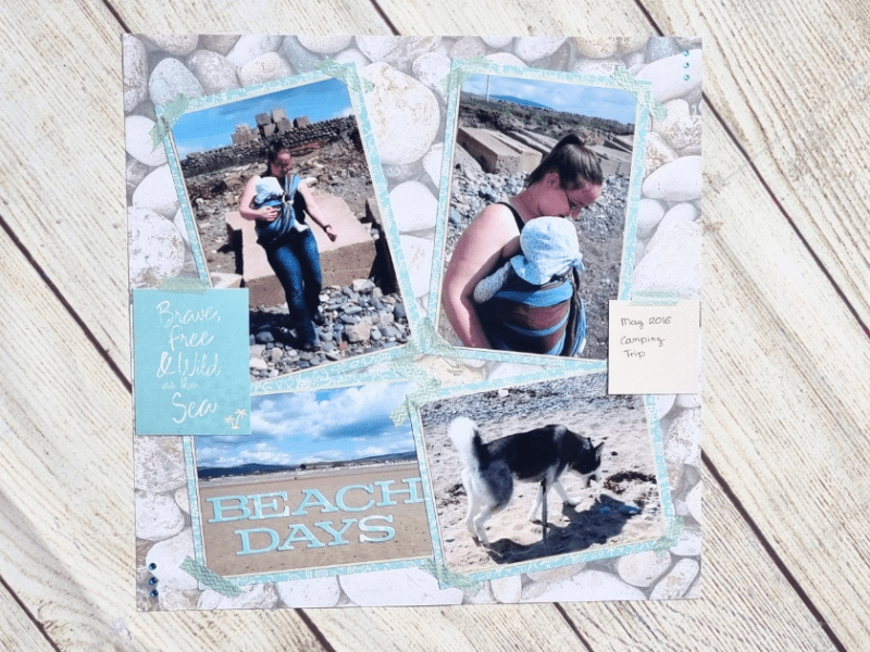How to Make a Beach Themed Scrapbook&nbsp;Page