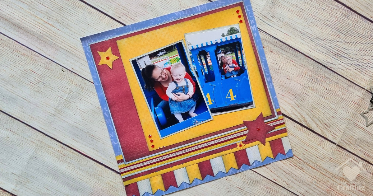 How to Make a Train Ride Scrapbook Layout [Step-by-Step Guide]