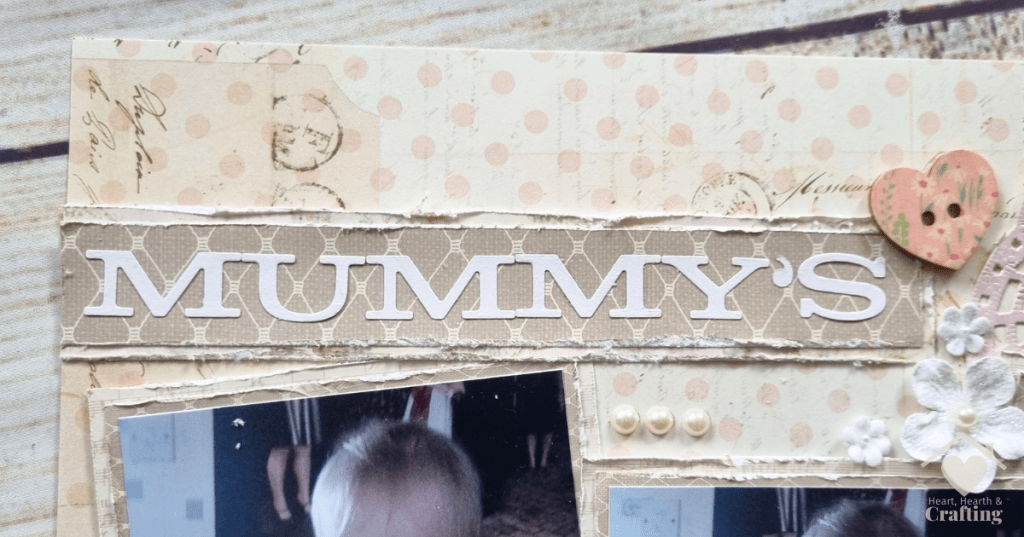 Vintage Baby Scrapbook Layout Inspiration