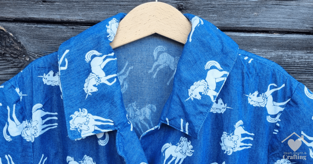 Unicorn Chambray Dress - Burda 7179 Sewing Project
