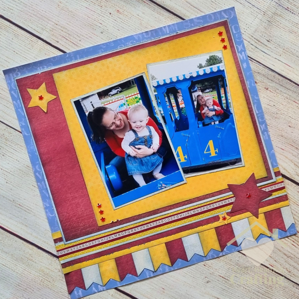 How to Make a Train Ride Scrapbook Layout [Step-by-Step Guide]