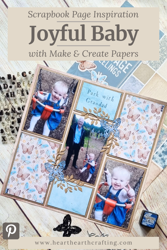 Park with Grandad [Scrapbook Layout Inspiration] Pinterest Pin