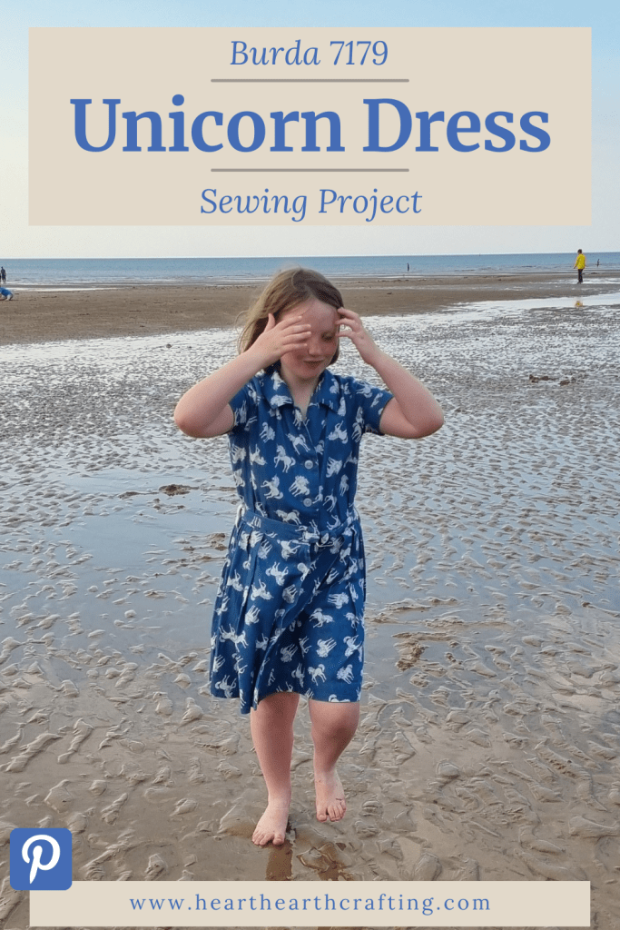 Unicorn Chambray Dress - Burda 7179 Sewing Project Pinterest Pin