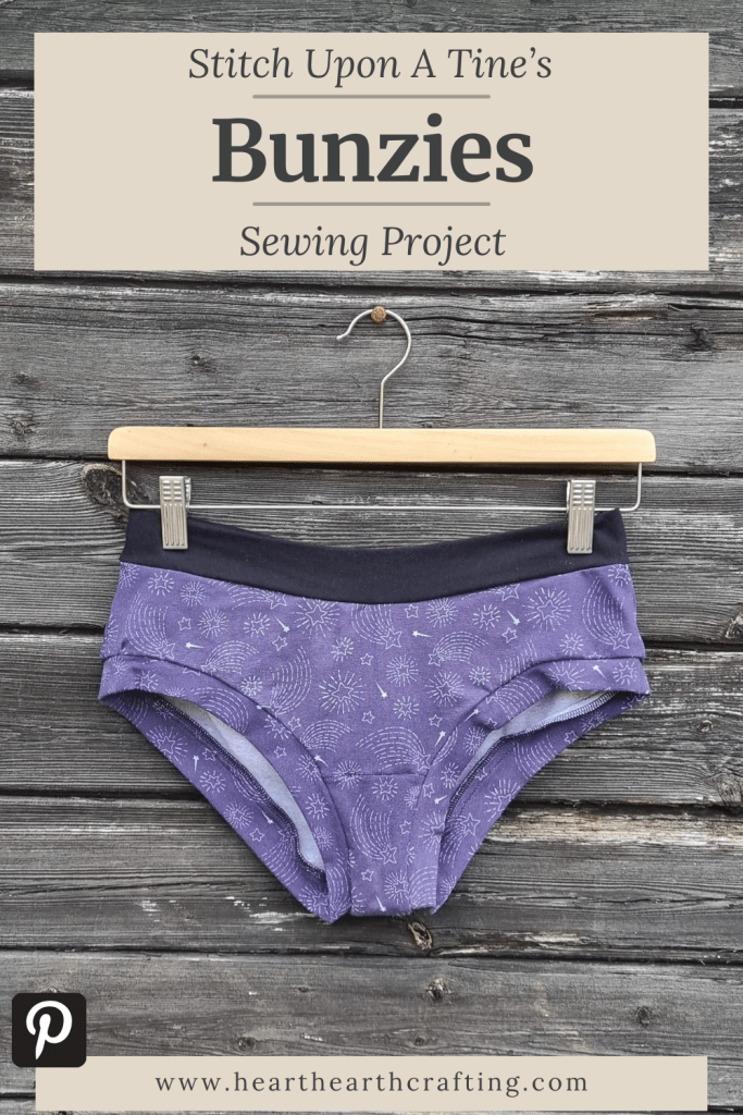 Sewing Scraps into Comfy Knickers | Stitch Upon a Time's Bunzies Pinterest Pin