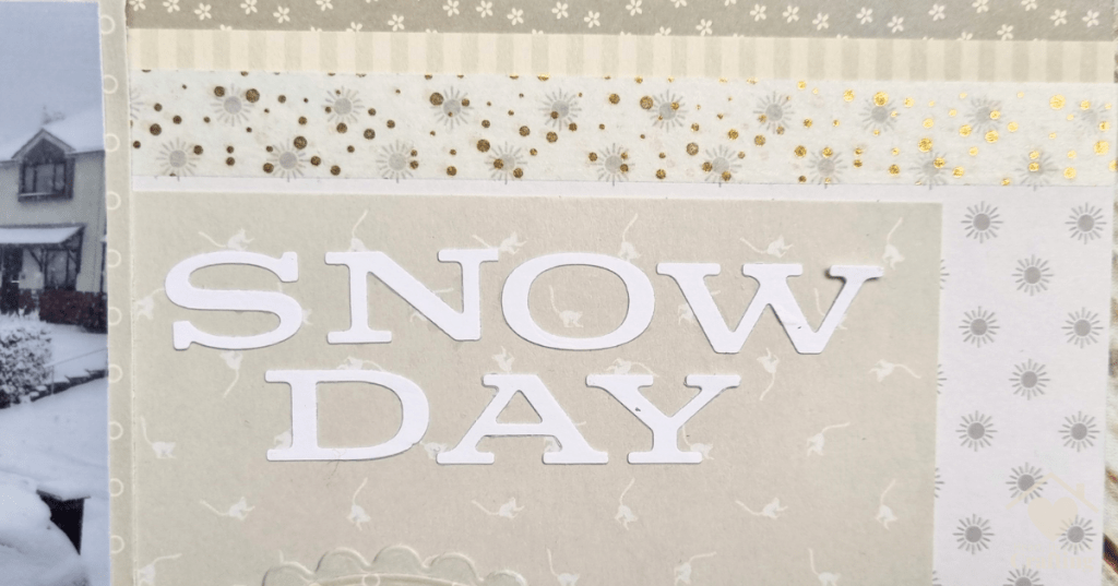 How to Make a Snowy Scrapbook Layout