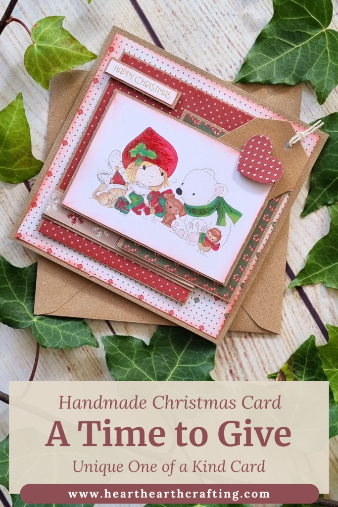 How to Make Your Own Christmas Card [A Time to Give] Pinterest Pin