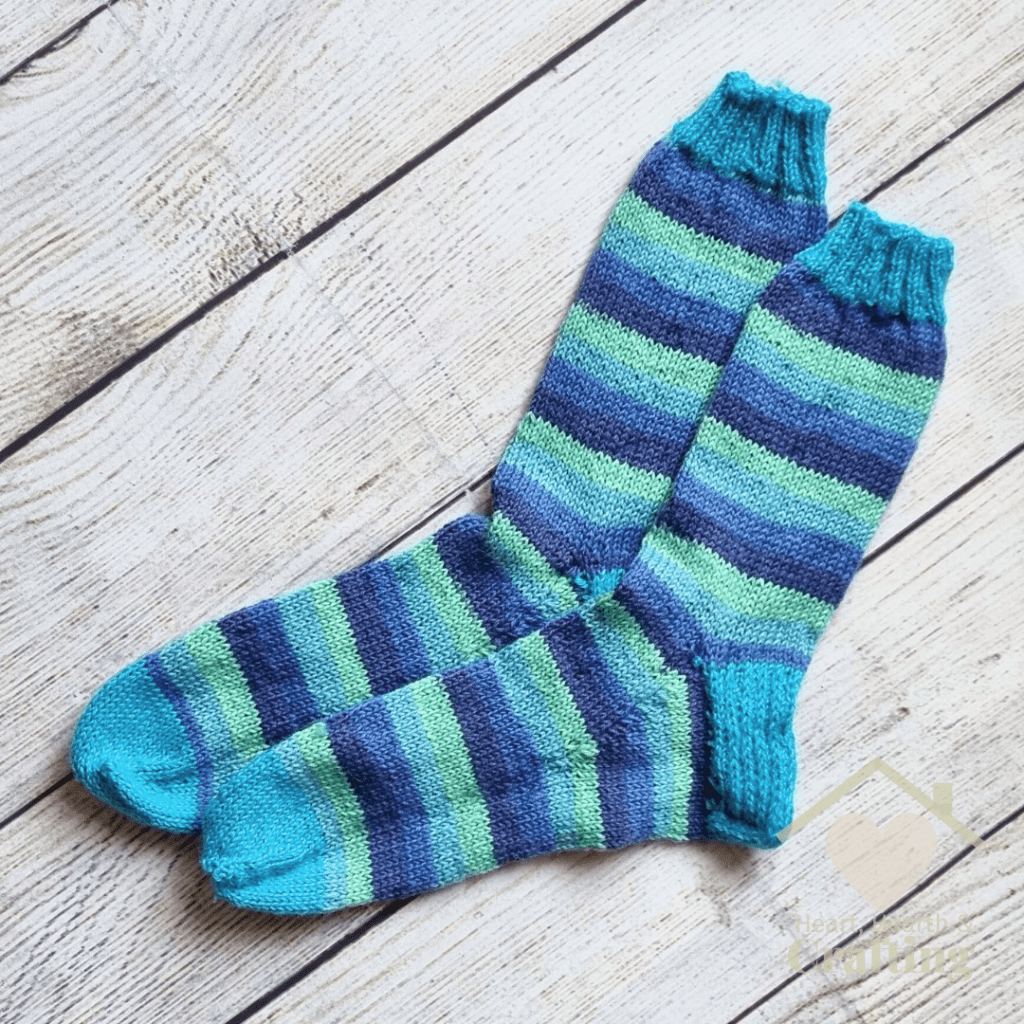 How to Knit Your Own Blue Lagoon Socks [Free Knitting Pattern]