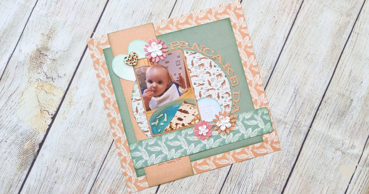 Baby’s First Pancake Day Scrapbook Layout