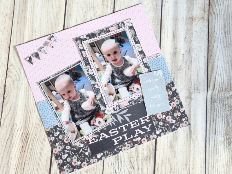 How to Make a Sweet Easter Scrapbook&nbsp;Page