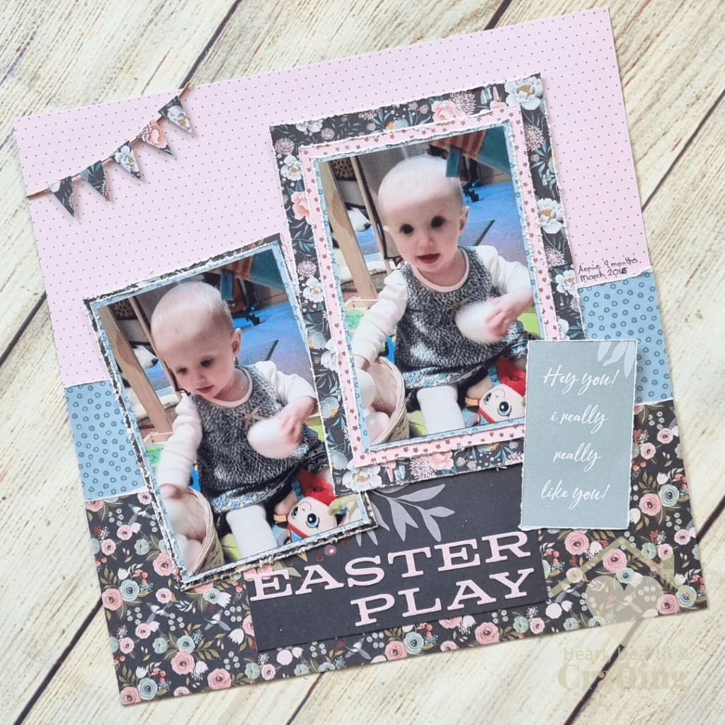 How to Make a Sweet Easter Scrapbook Page