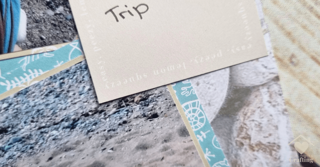 How to Make a Beach Themed Scrapbook Page