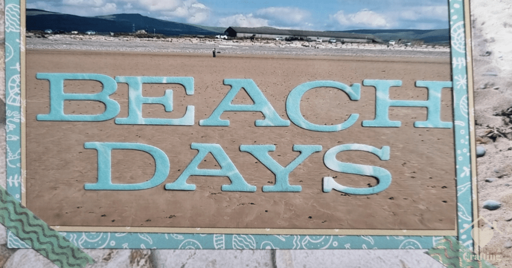 How to Make a Beach Themed Scrapbook Page