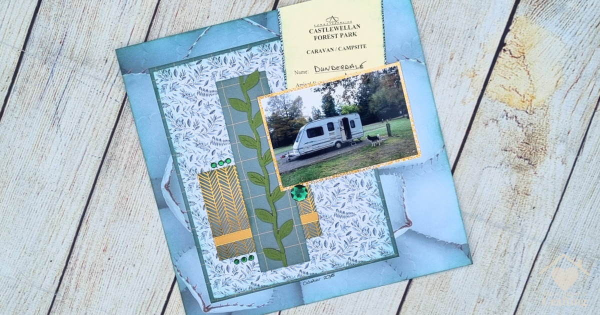 How to Create a Quick and Easy Caravan Holiday Scrapbook Layout